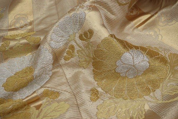 色打掛 金銀 黄金の鶴 金銀の松 used a1091 色打掛 朱