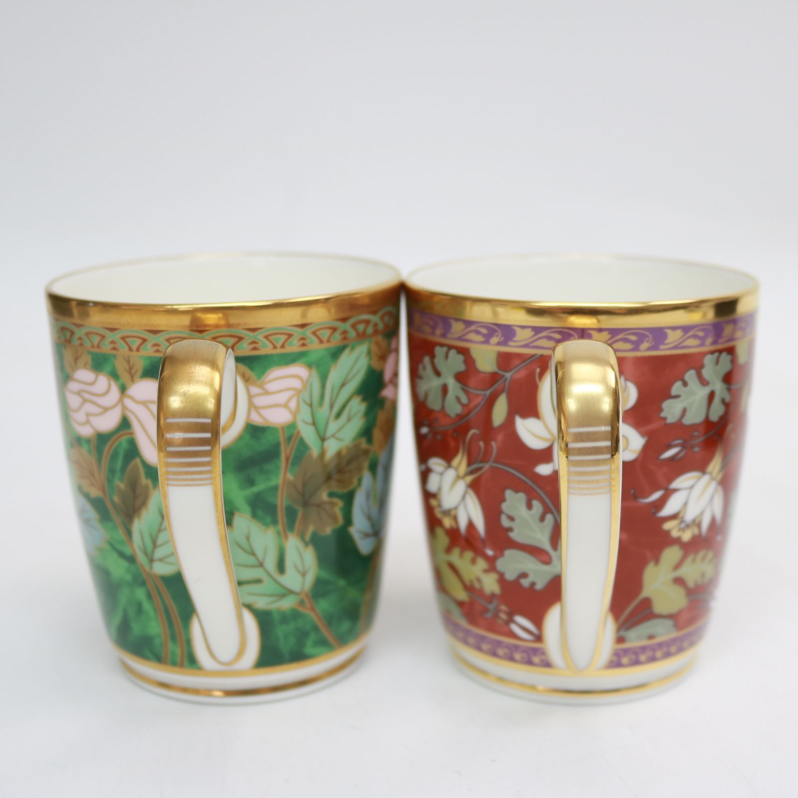 ペア　✨美品新品✨ノリタケ　スープカップ　ボーンチャイナ　クラシカル 219)Noritake ノリタケ ペア マグカップ ボーンチャイナ 2客 山葡萄