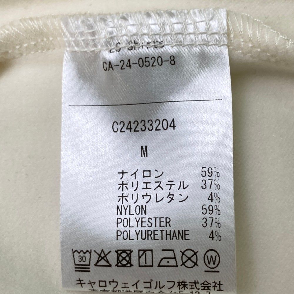 サイズ：M CALLAWAY キャロウェイ 2024年モデル 裏起毛 ハイネック 長袖Tシャツ  ホワイト系 [240101416833] ゴルフウェア レディース ストスト サイズ：M CALLAWAY キャロウェイ 2024年モデル 裏起毛