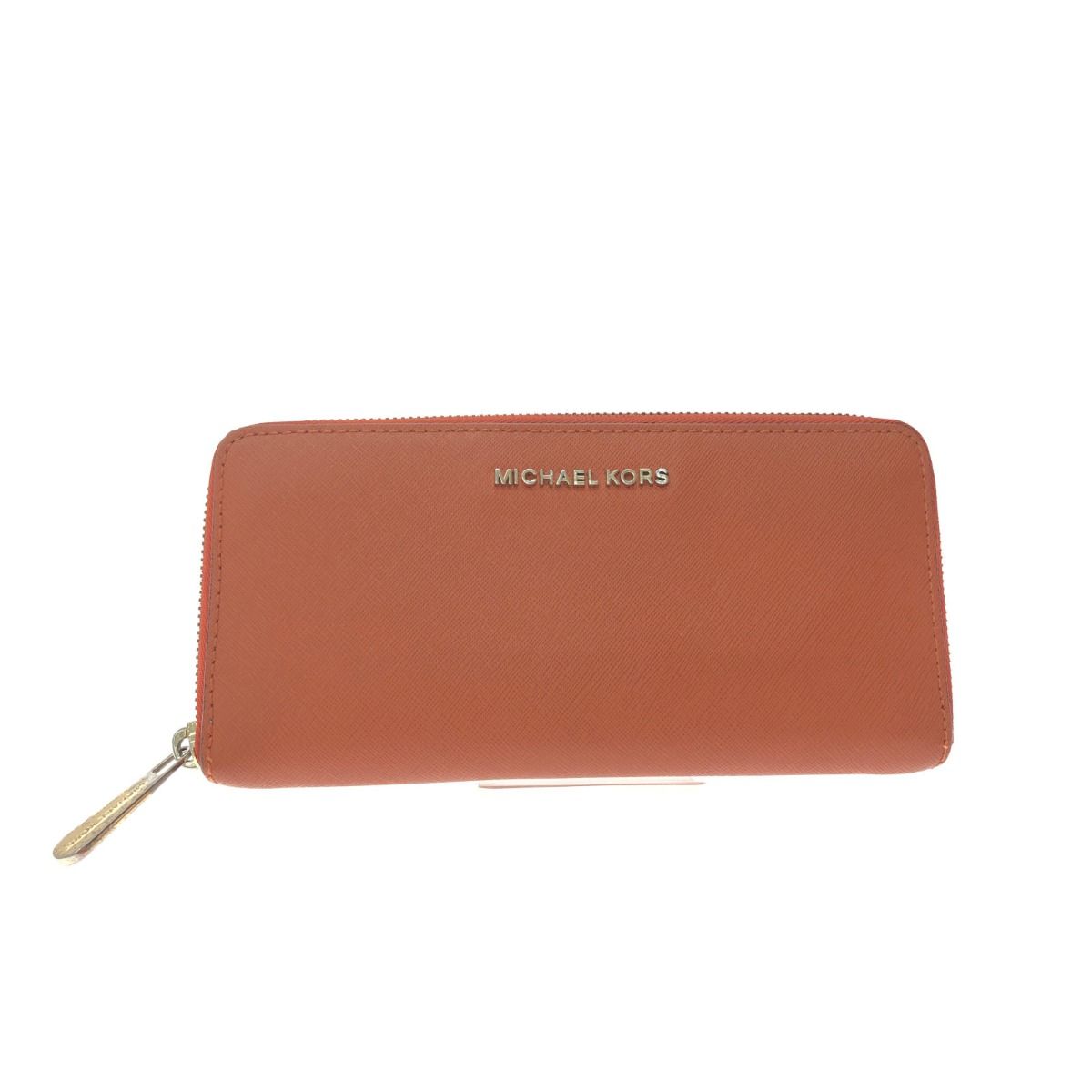 MICHAEL KORS マイケルコース レディース 長財布 ラウンドファスナー BEDFORD レザー オレンジ