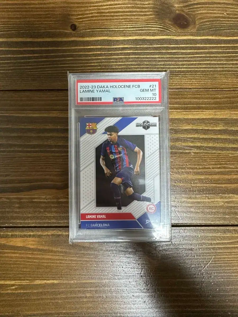 【雷市場（ポンジャン）商品韓国直送】 2022 ー 23 ダッカ 完新世 FCB ラミン ヤマル ルーキー PSA10
