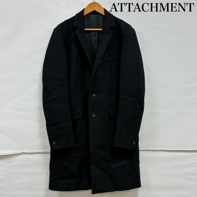 ATTACHMENT アタッチメント コート カシミヤ混 平二重 メルトン チェスターコート AC52-201