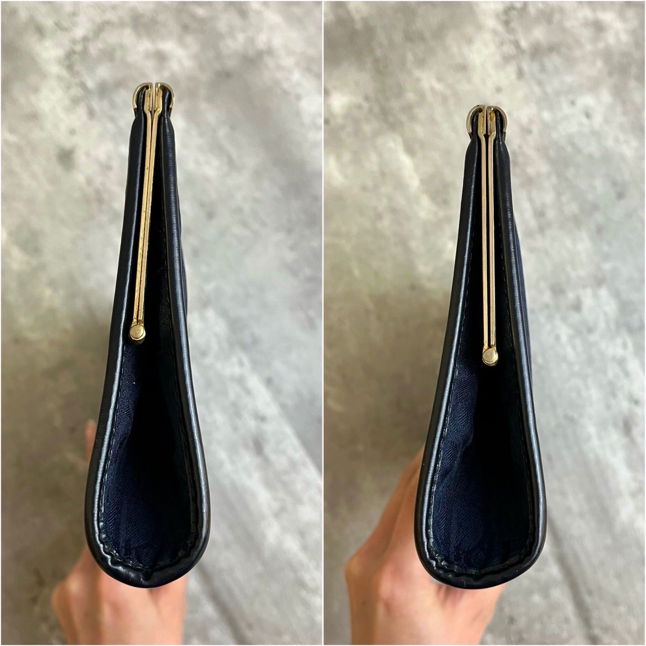 DIOR がま口 クラッチバッグ トロッター 総柄 ロゴ型押し ゴールド金具 DIOR がま口 クラッチバッグ トロッター 総柄 ロゴ型押し