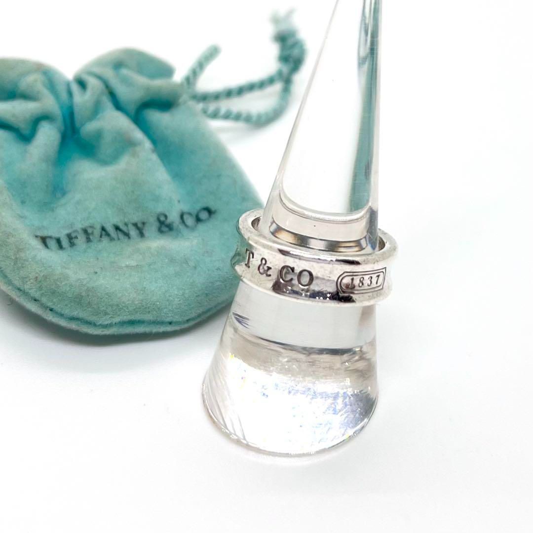 Tiffany & Co. ティファニー ナローワイドリング 14号 ナローリング 指輪 リング シルバー 925 1837 - メルカリ