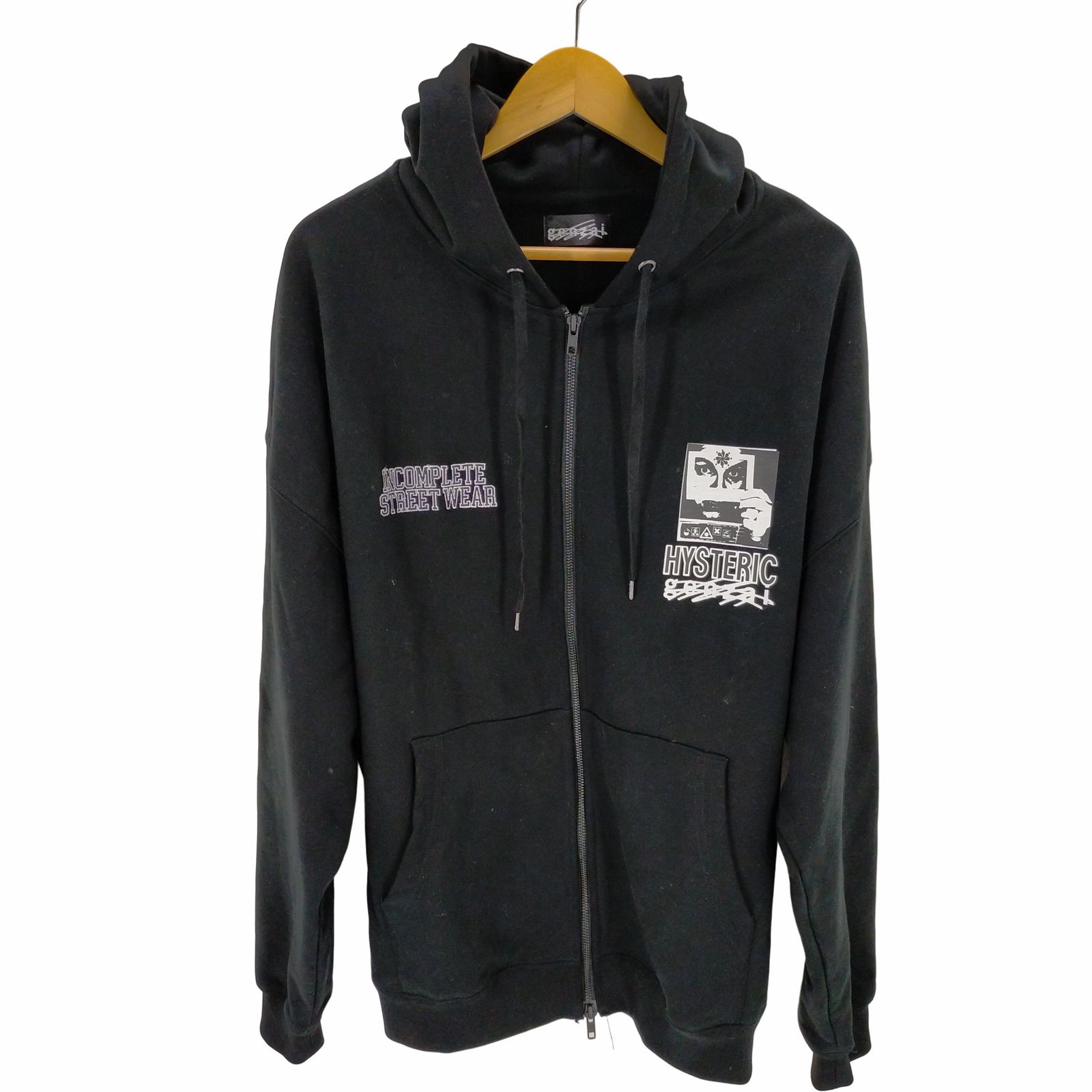 ゲンザイ genzai HYSTERIC GLAMOUR genzai Zip Hoodie メンズ JPN：XL 