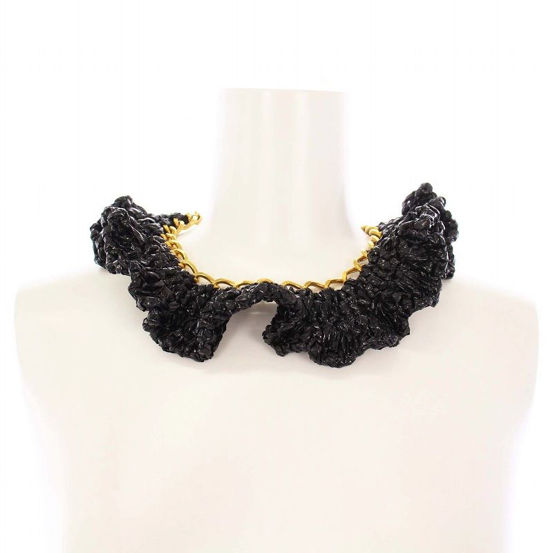 MARNI マルニ ネックレス ゴールドx黒 - 2108425E0284 ma-ribblack-n-out-1.jpg