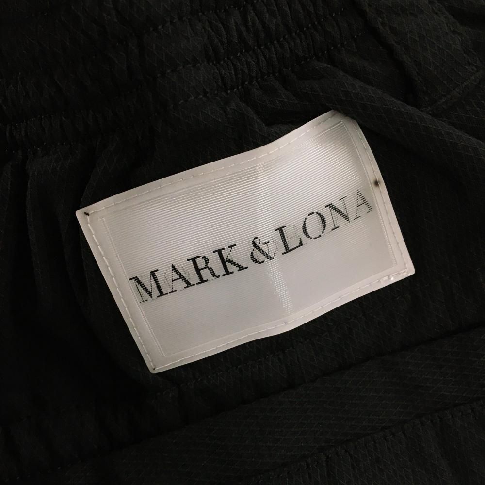 価格 マークアンドロナ ハーフパンツ 黒 織生地 ロゴテープ スカル メンズ 44 S ゴルフウェア 木村拓哉着用モデル MARK＆LONA LLC-HASEGAWATOSO_COM