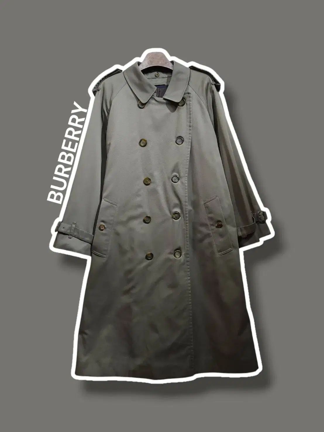 38 BURBERRY バーバリー ダブル トレンチ コート インナースキン付属 証明書が含まれています 0507