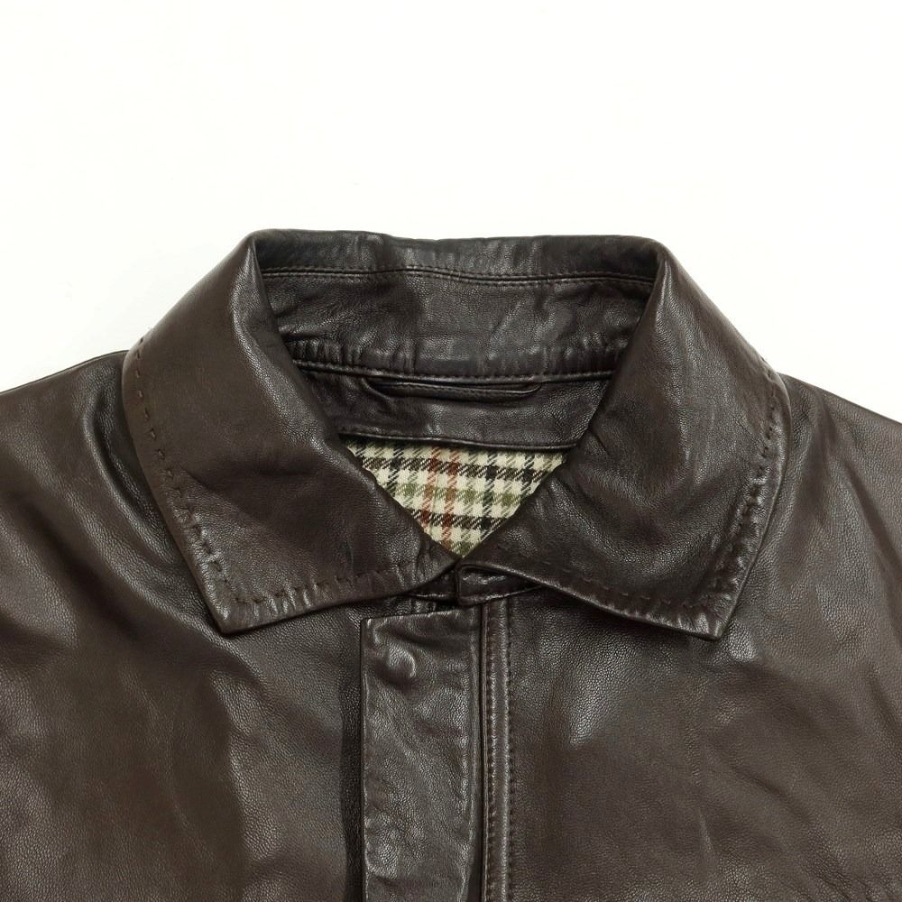 【中古】アルチザン ARTISAN ウールライナー付き レザーブルゾン ダークブラウン【サイズS/S】【メンズ】-4
