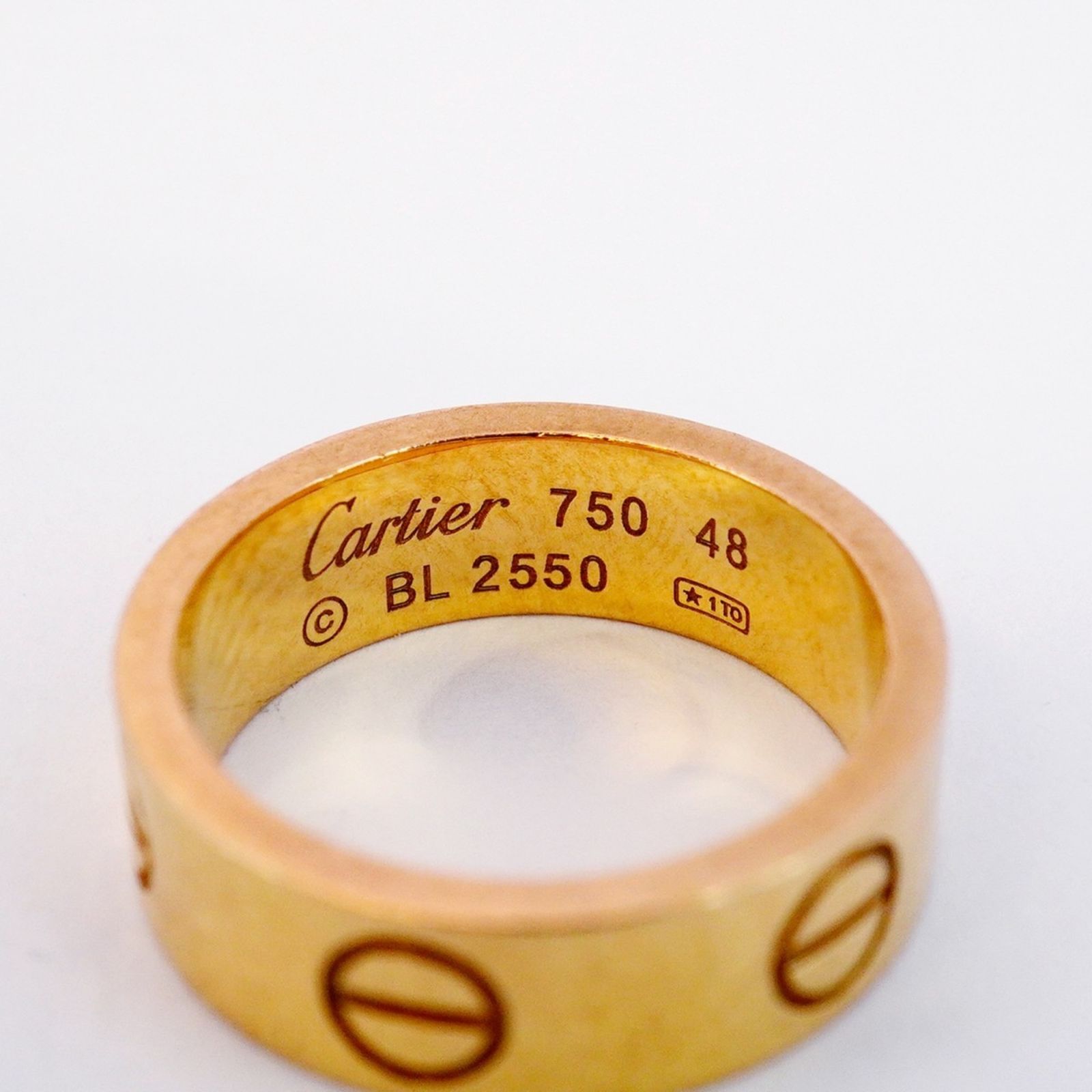 【ちあき】カルティエ　ミニラブリング　8号　ピンクゴールド カルティエ ミニラブリング 8号 カルティエ ラブリング ピンクゴールド