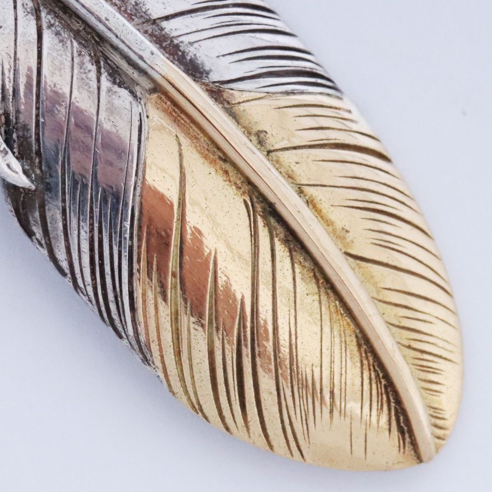 TARO WASHIMI 廃盤 L flight feather K18 top 02 シルバー ゴールド