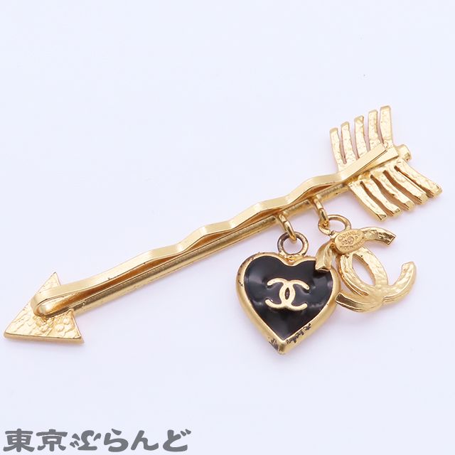 上品でガーリーな雰囲気に♪】CHANEL ヘアピン ハート (CHANEL