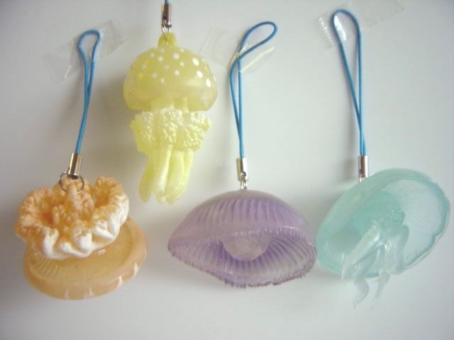 ♯Gui28GEネイチャーテクニ クラゲソフトストラップ人気7種