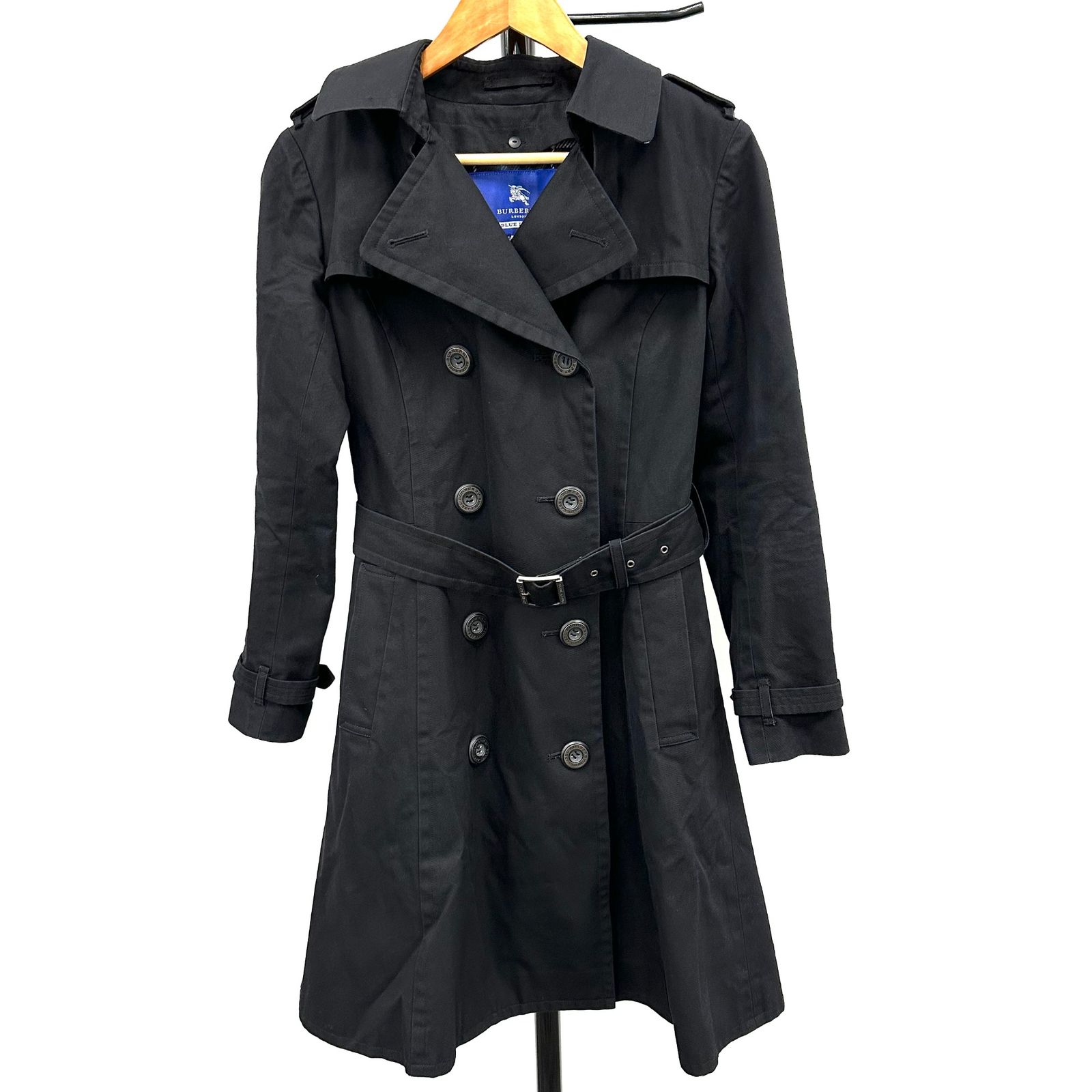 バーバリーブルーレーベル　トレンチコート　ウールライナー付き38 極美品】BURBERRY BLUE LABEL バーバリー ブルーレーベル