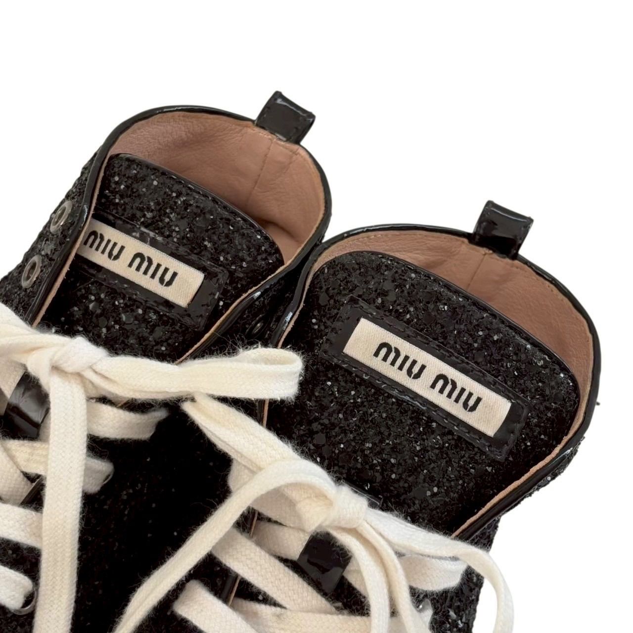 ★ミュウミュウ(MiuMiu)★ハイスニーカー ハイカット MiuMiu(ミュウミュウ) スニーカー(レディース