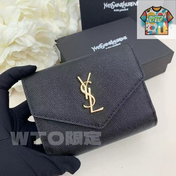 ✨未使用展示品✨　Yves Saint Laurent 長財布　YSL 刻印 88288d777a854d0ac3680691ccf7fb