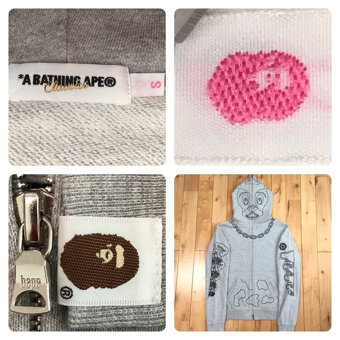 ホルスタイン パーカー レディース Sサイズ Holstein full zip hoodie a bathing ape BAPE cow エイプ  ベイプ アベイシングエイプ - メルカリ