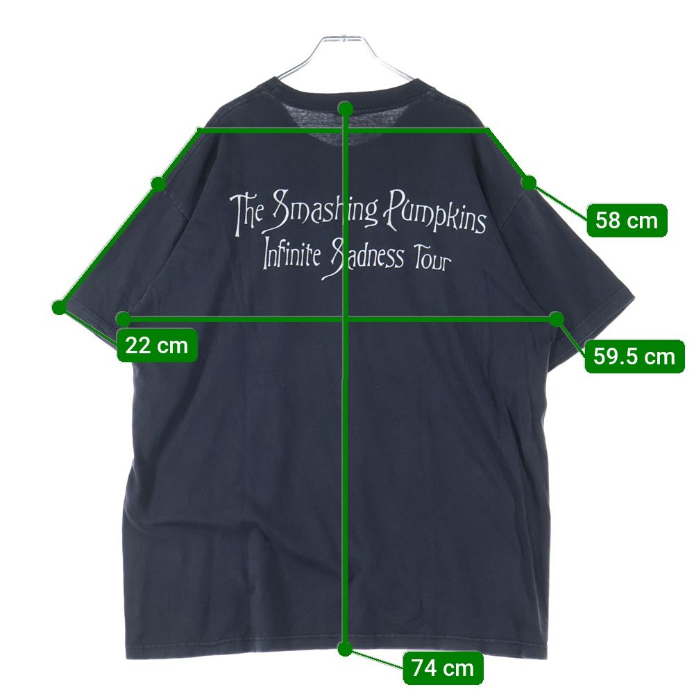 VINTAGE ヴィンテージ 90s THE SMASHING PUMPKINS 1996 THE WORLD IS A VAMPIRE ザ スマッシング パンプキンズ ザワールドイズアヴァンパイア Tシャツ 半袖カットソーブラック WWW_KARIMZIABAT_FR