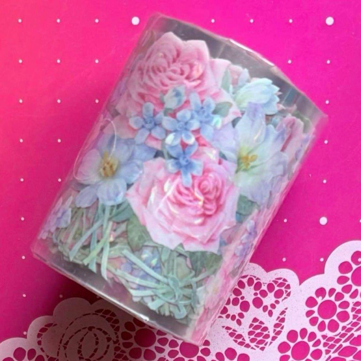 贝壳光 6cm×10m 盏花意 海外マスキングテープ 海外マステ