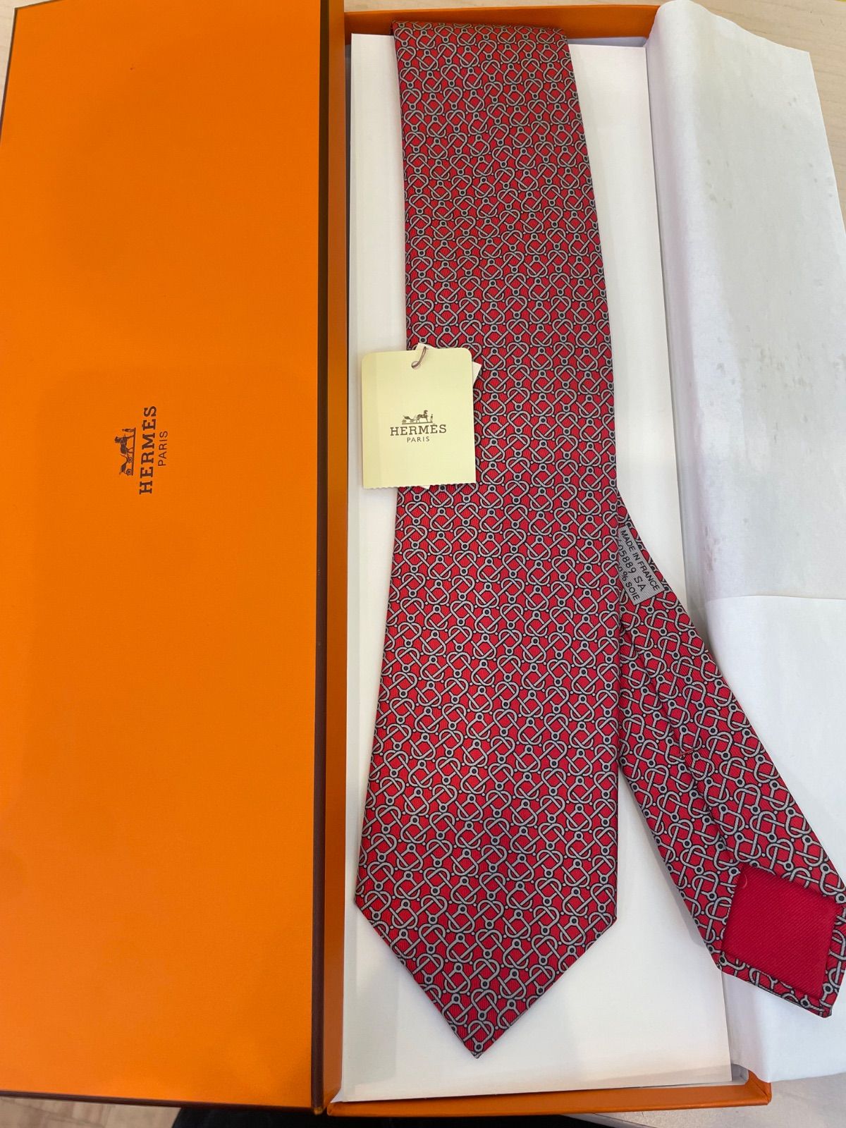 Z2 新品 箱 タグ付き HERMES ネクタイ - メルカリ