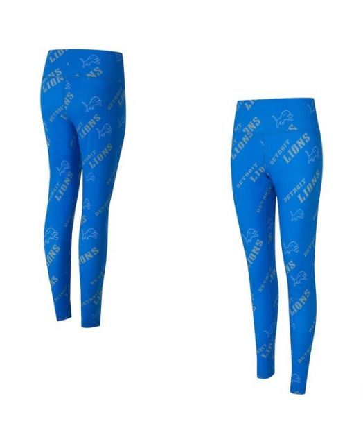 送料無料 コンセプツ スポーツ レディース レギンス ボトムス Women s Blue Detroit Lions Mosaic Allover Print Leggings Blue