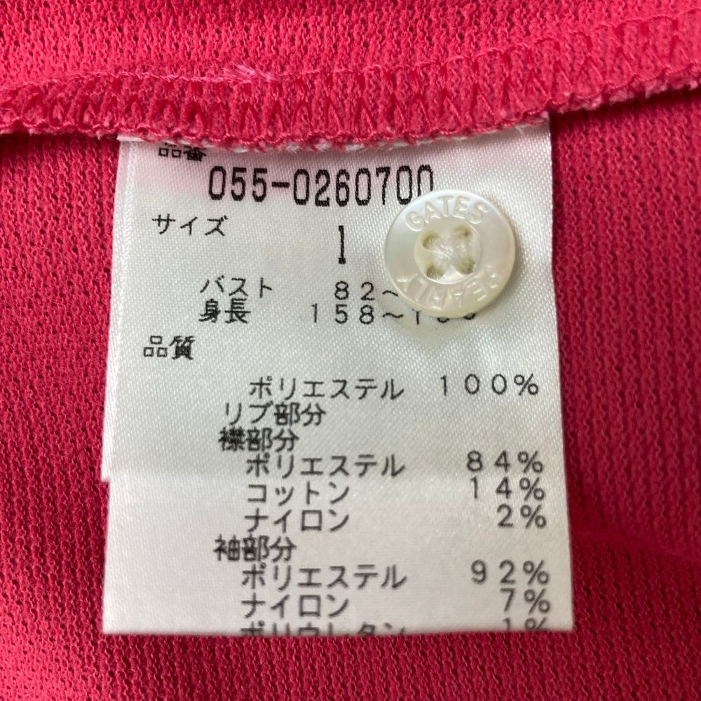 サイズ 1 PEARLY GATES パーリーゲイツ 055-0260700 ノースリーブポロシャツ ピンク系 240101475395 ゴルフウェア レディース ストスト LLC-HASEGAWATOSO_COM