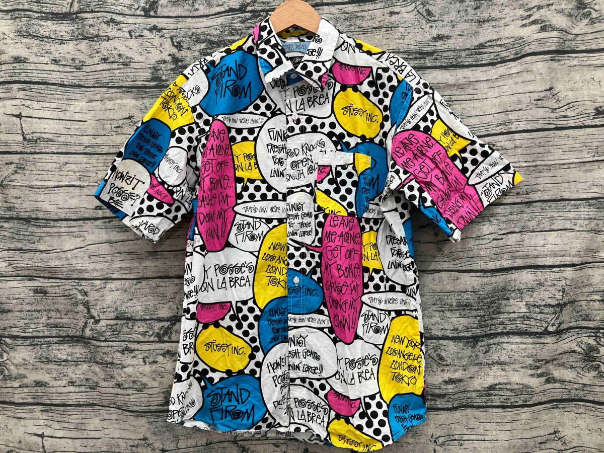 STUSSY ステューシー ポップバブル 半袖シャツ Mサイズ