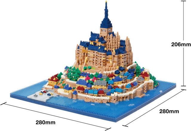 新品 ナノブロック nanoblock モン・サン・ミシェル デラックス