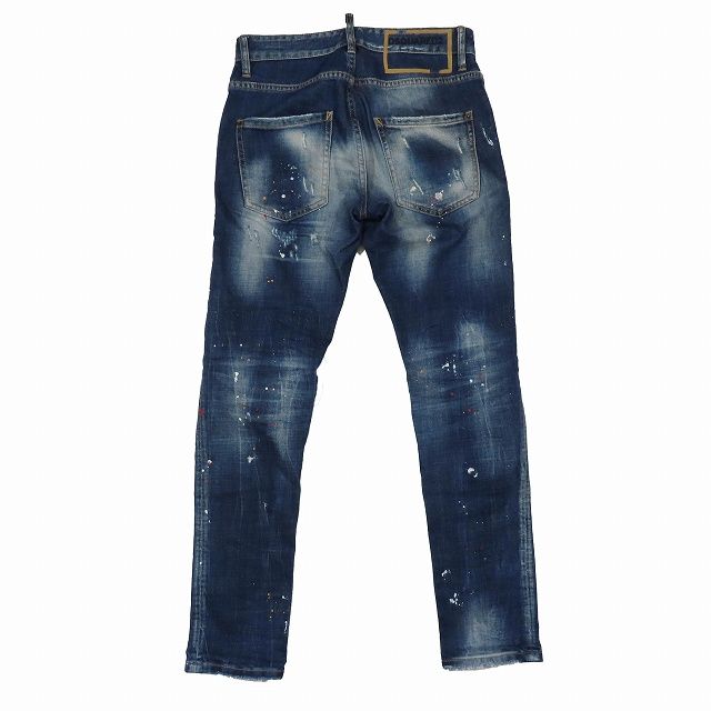 美品 20AW ディースクエアード DSQUARED2 ペイント リペア加工 