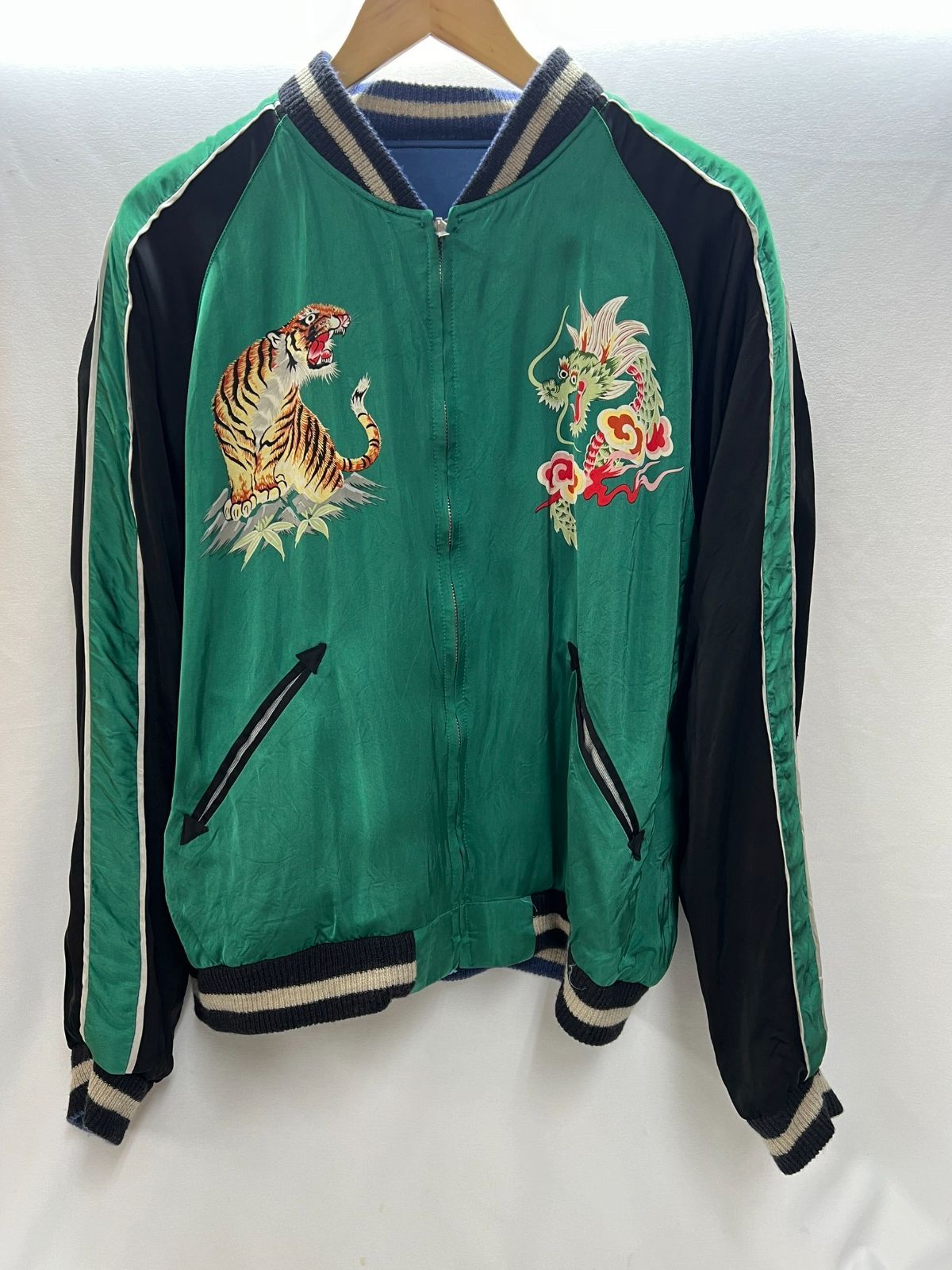 テーラー東洋 スカジャン 港商 TT14852 サイズ大(港商サイズ表記) 美品 激レア】テーラー東洋スカジャン TT14852 港商 SE PHOENIX×TIGER