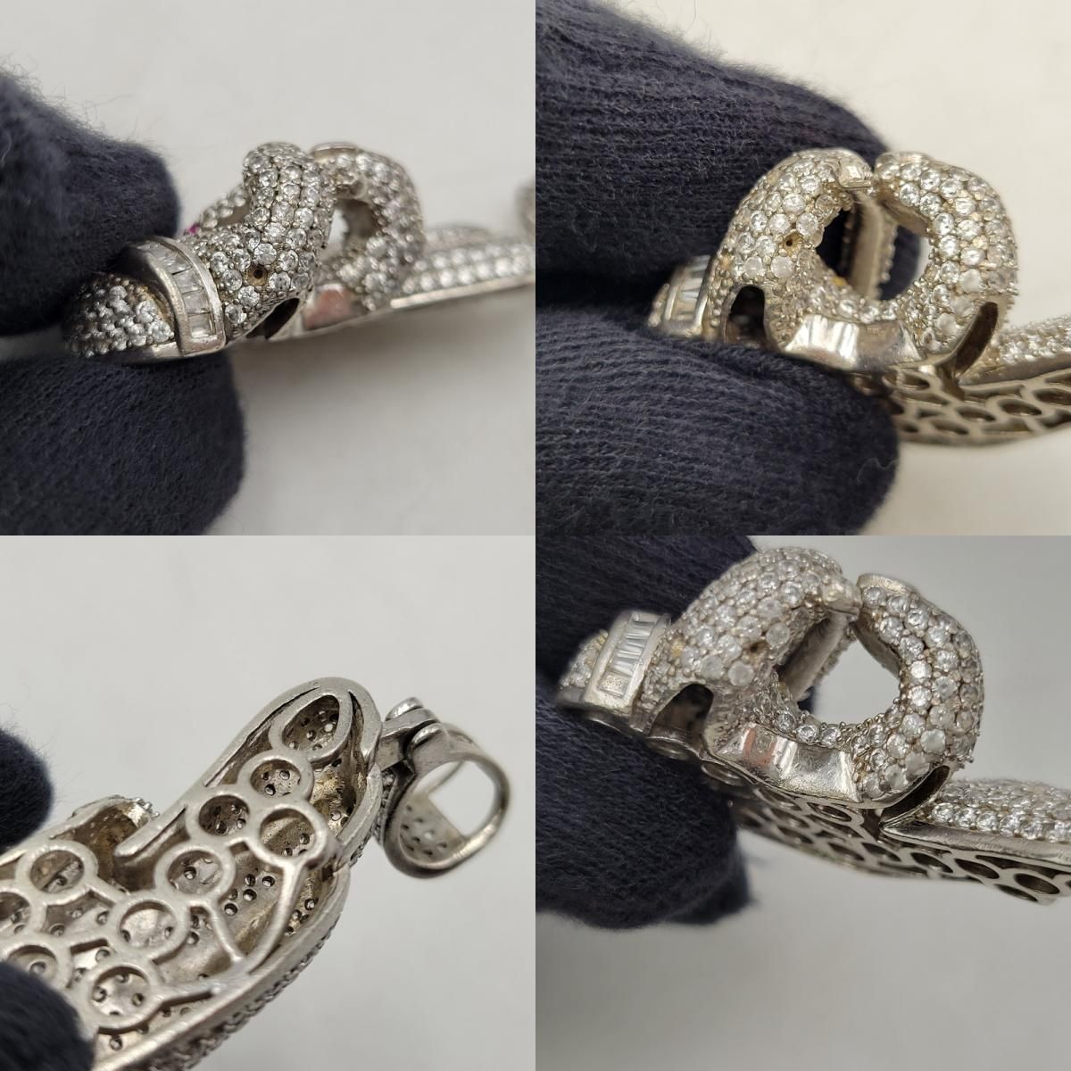 中古品】AVALANCHE アヴァランチ HAND DESIGN ZIRCONIA PENDANT TOP