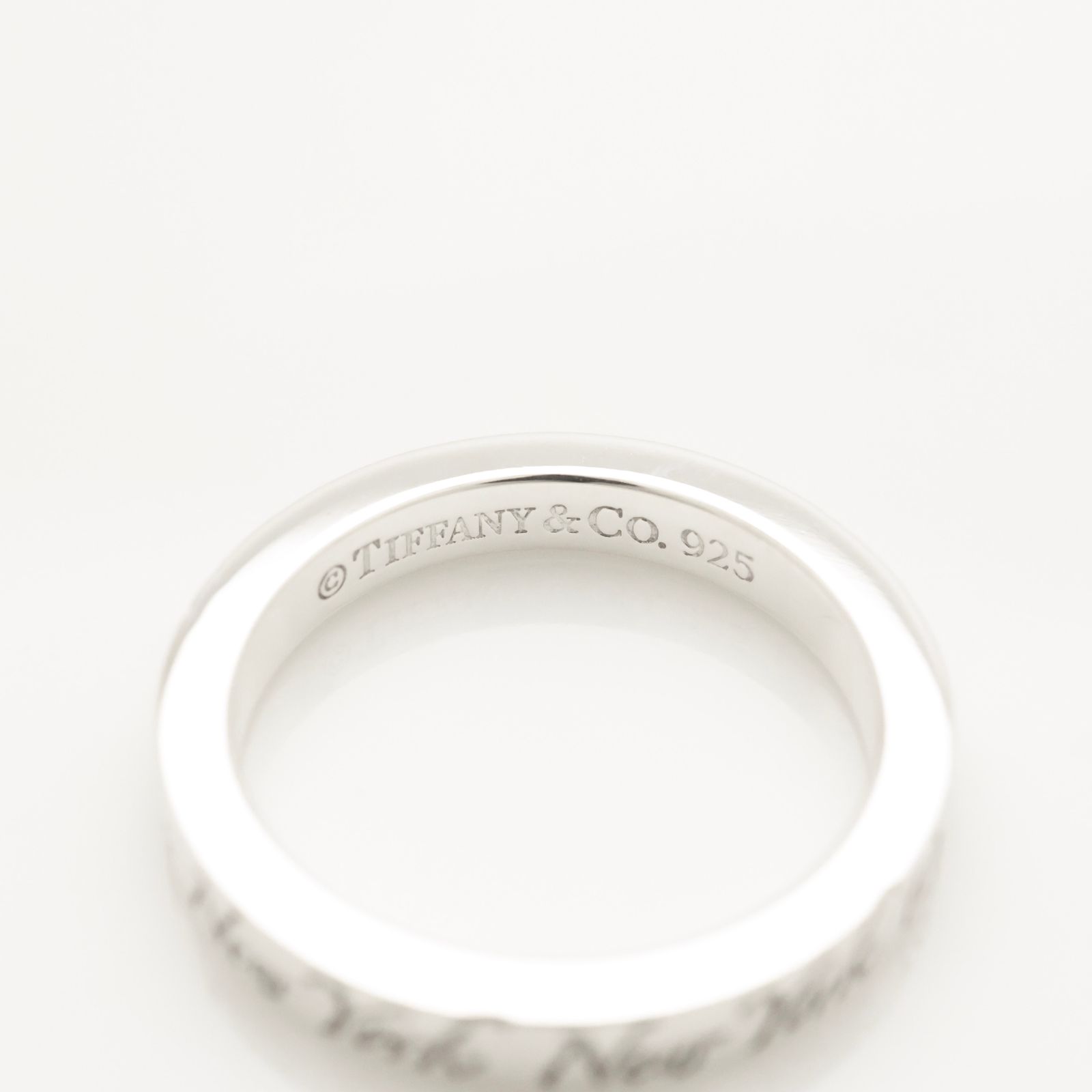 美品】ティファニー 10022 ノーツ ナロー ニューヨークリング