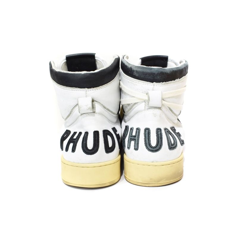 ルード RHUDE Rhecess High White Black スニーカー ハイカット