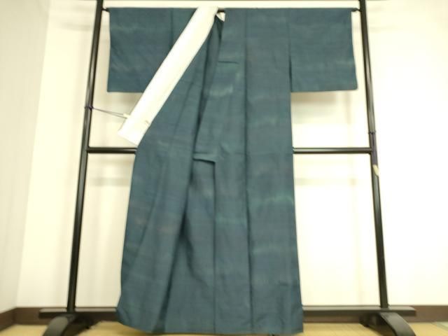 平和屋着物▽上質な紬　単衣　霞文　まるやま扱い　正絹　逸品　DAAT9133az 平和屋着物▽上質な紬 単衣 霞文 まるやま扱い 正絹 逸品 DAAT9133az