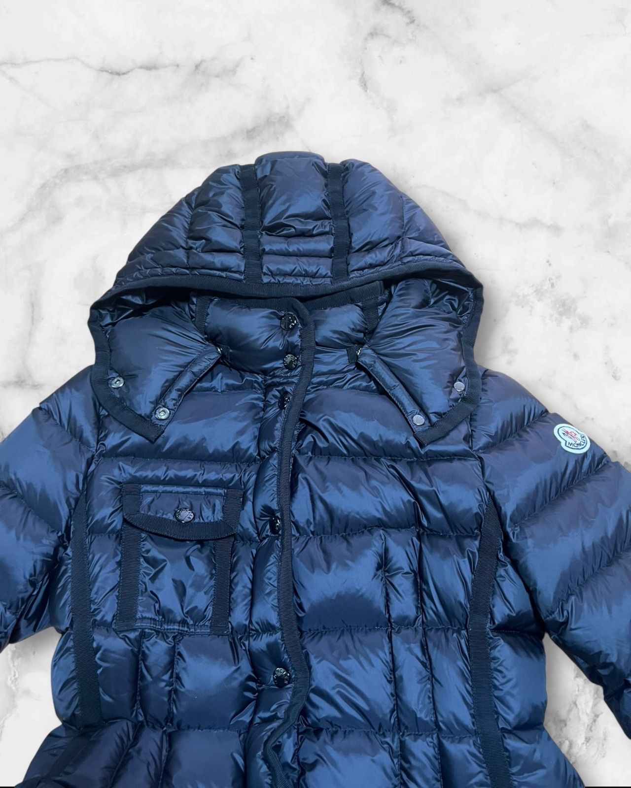 廃盤品 希少サイズ MONCLER モンクレール HERMINE エルミンヌ ネイビー