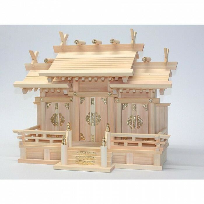 神棚の里 屋根違い三社 本金具 小セット