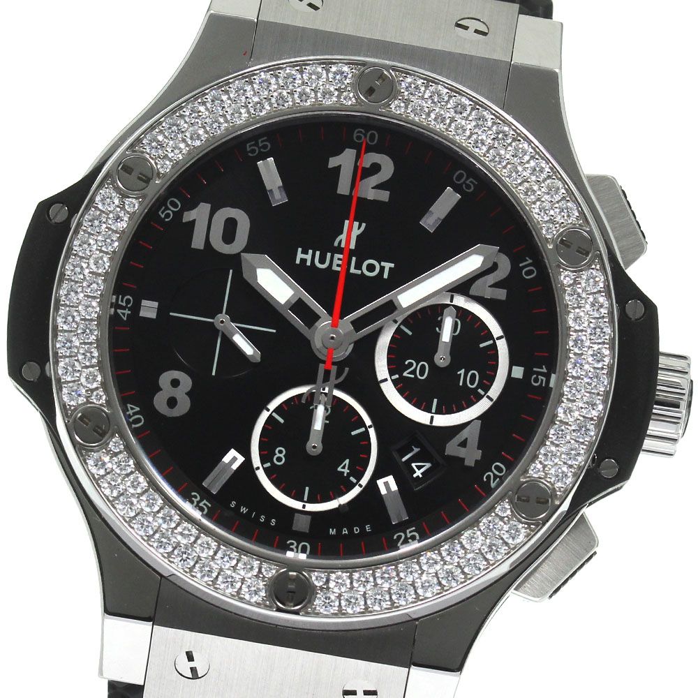 ウブロ HUBLOT 301.SX.130.RX.114 ビッグバン ダイヤベゼル 自動巻き メンズ美品保証書付き_805024