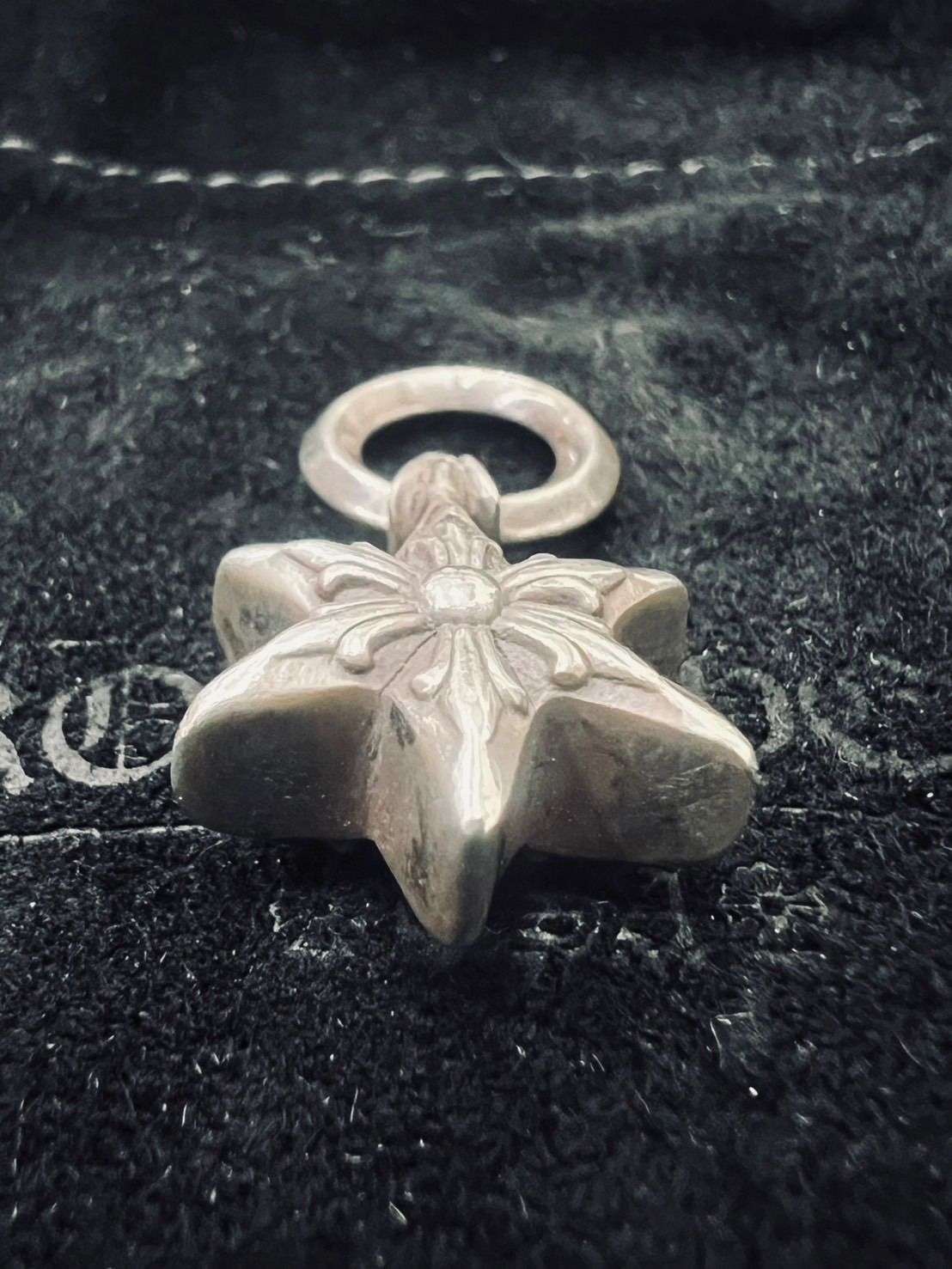 【インボイス原本付】クロムハーツ6ポイント スターチャーム シルバー925 インボイス原本付】CHROME HEARTS クロムハーツ6ポイント スター