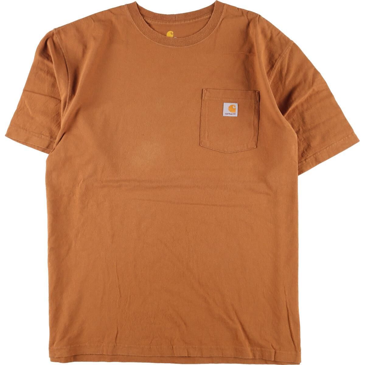 古着 カーハート Carhartt ORIGINAL FIT 半袖 ワンポイントロゴ