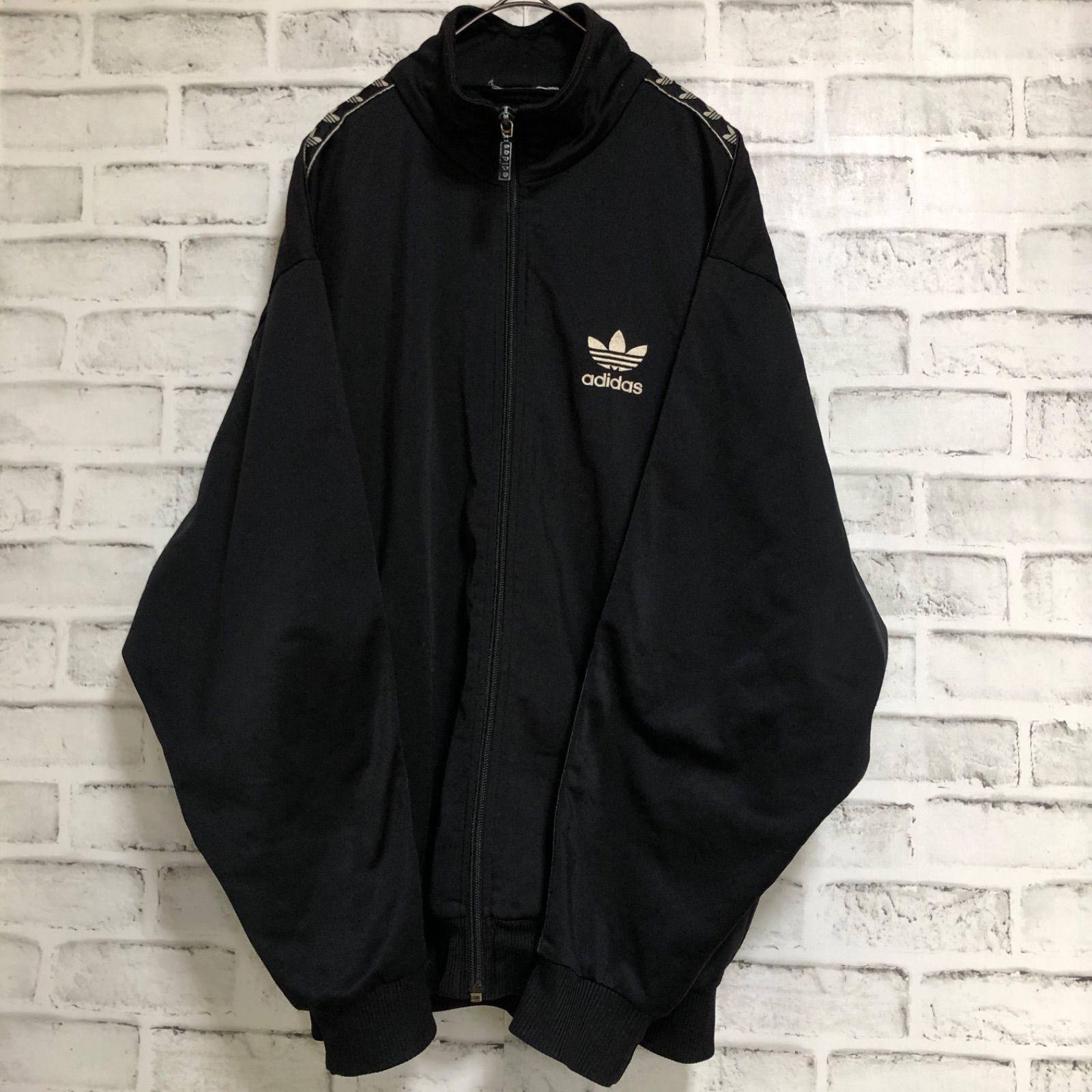 美品⭐️80s adidas トラックジャケット/ジャージ 刺繍/テープトレ 