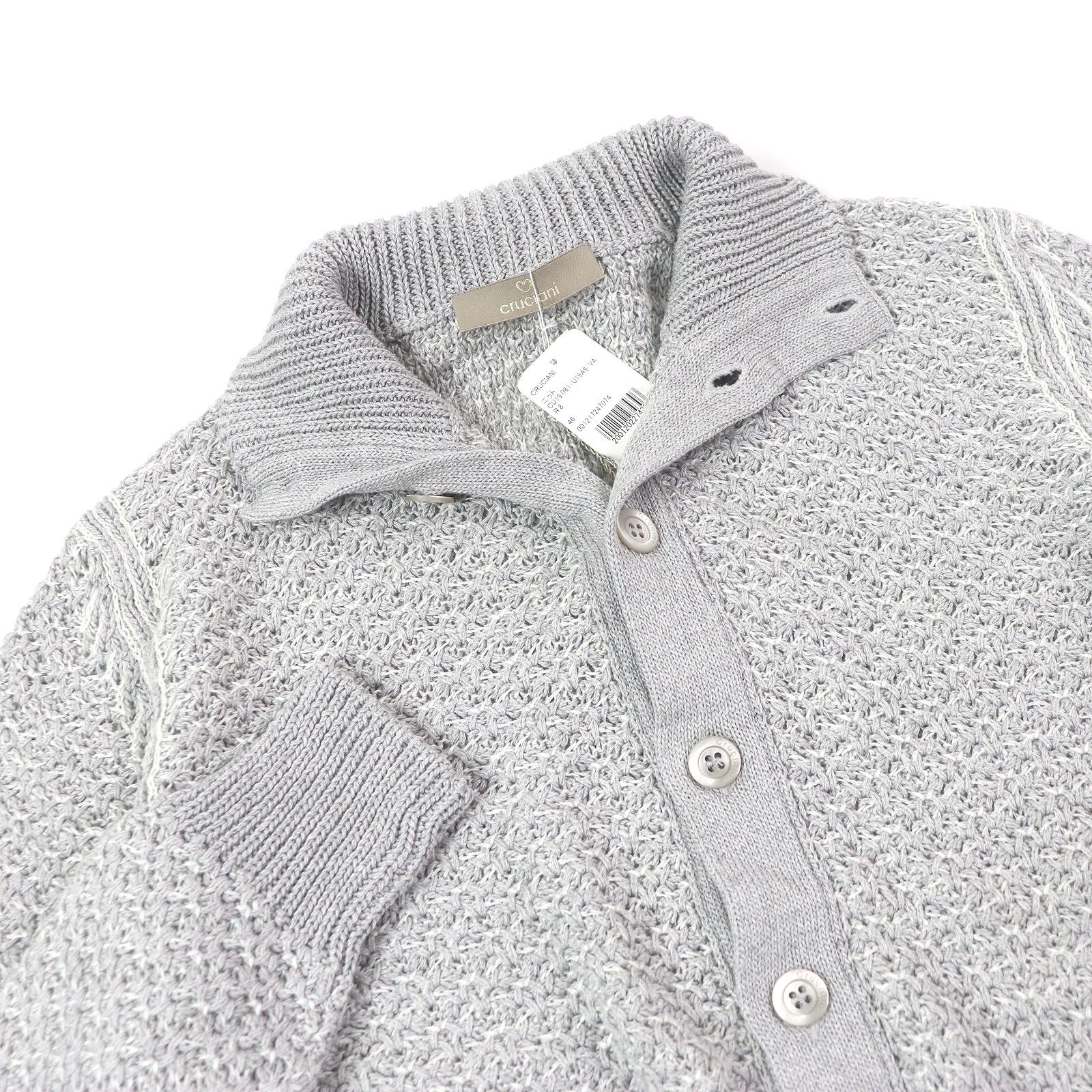 Cruciani クルチアーニ カーディガン 46(M位) 紺 Cruciani 