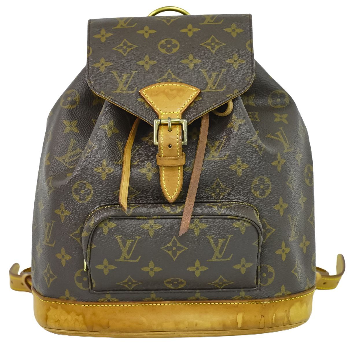 本物 ルイヴィトン LOUIS VUITTON LV モンスリ MM リュックサック