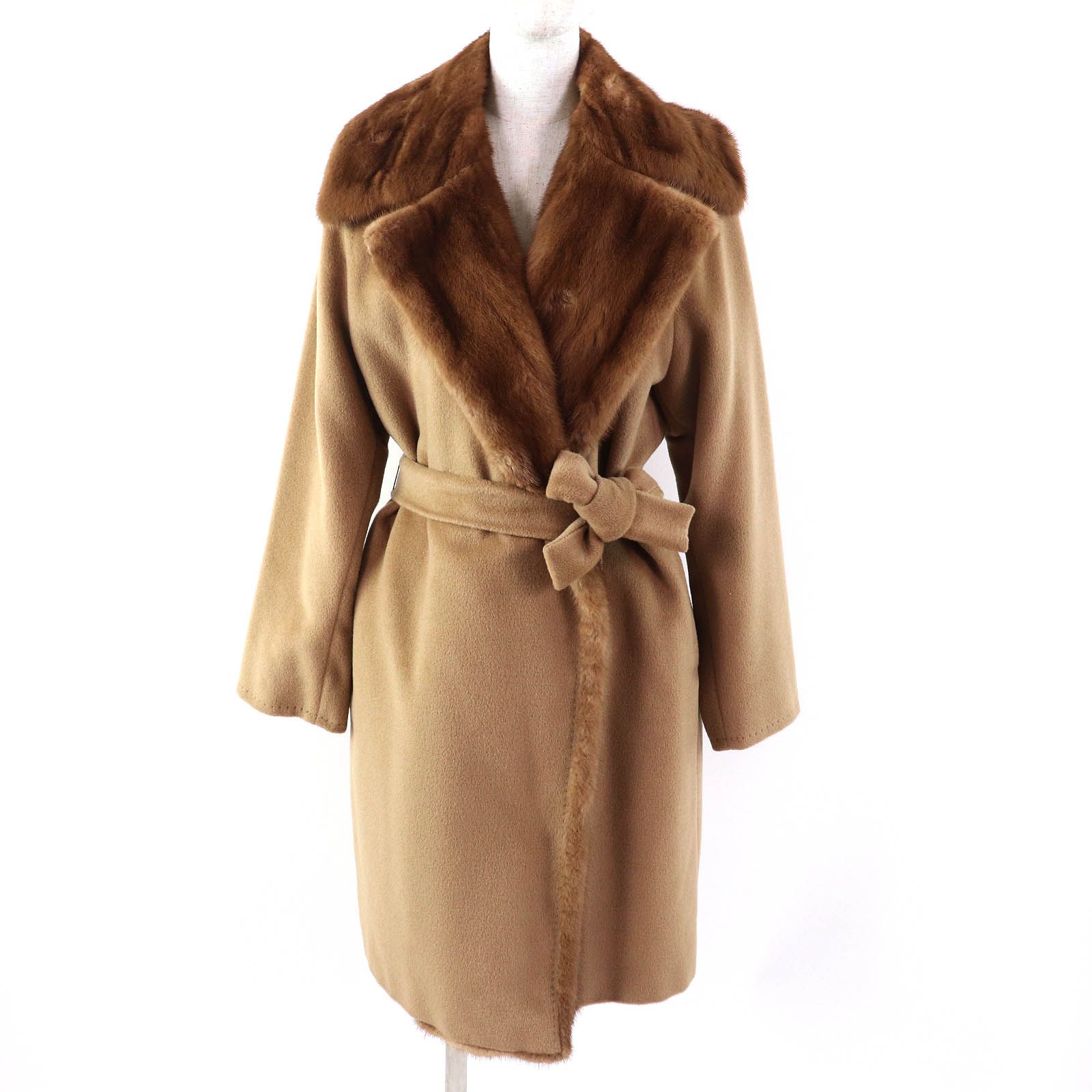 まみい様 MaxMara ミンクファー付きコート ウール×カシミヤ