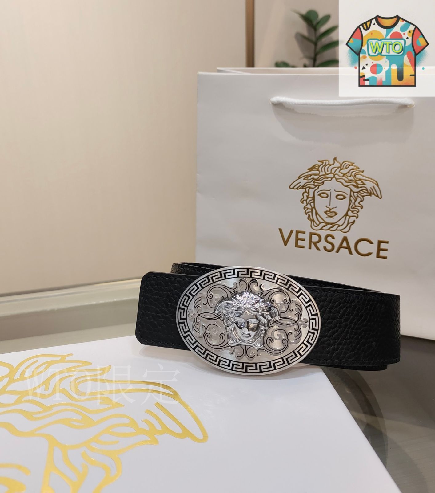 今日特価】Versace ヴェルサーチ メデューサベルト - メルカリ