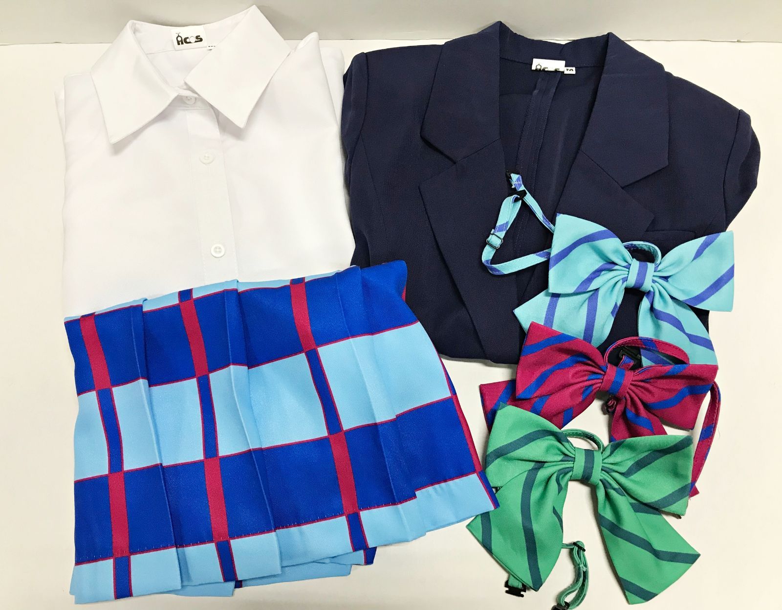 ラブライブ制服コスプレ　ACOSアコス製　リボン全学年 ラブライブ！ 制服リボン ACOS製 コスプレ 全学年 - メルカリ