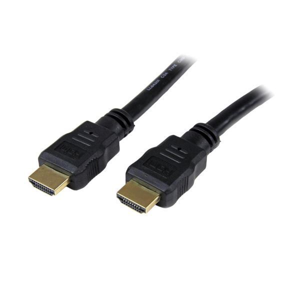 (まとめ) StarTechハイスピードHDMIケーブル HDMI-HDMIケーブル 4k対応 ブラック 5m HDMM5M 1本 【×5セット】