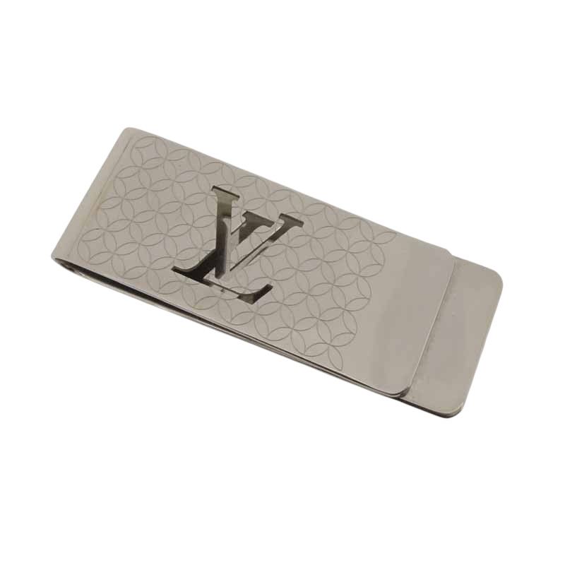 サンローラン　マネークリップ　カサンドラ　ブラック　シルバー金具 サンローラン マネークリップ カサンドラ ブラック シルバー金具