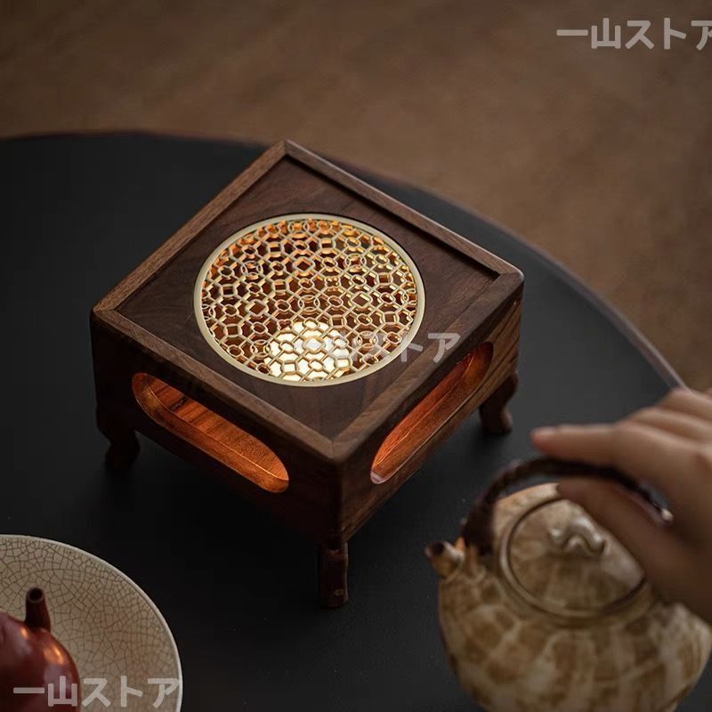 香炉・香立て□ 香炉 三茄子（なす） □鉄製 台付 化粧箱入 香炉