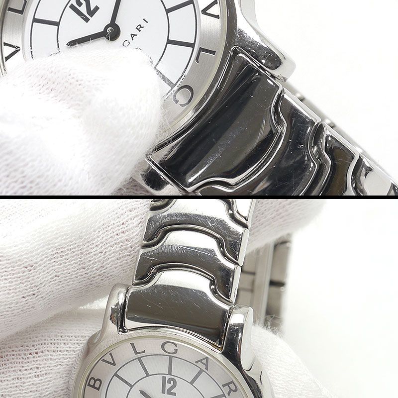 ブルガリ BVLGARI ソロテンポ ST29S 白文字盤 レディース - メルカリ