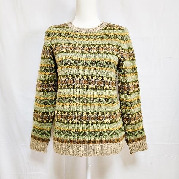 wnc マドモアゼルノンノン MademoiselleNONNON ニット セーター M 黄緑